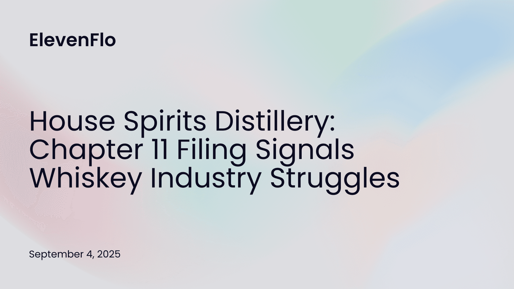 Hero image for House Spirits Distillery Chapter 11 Bankruptcy Filing