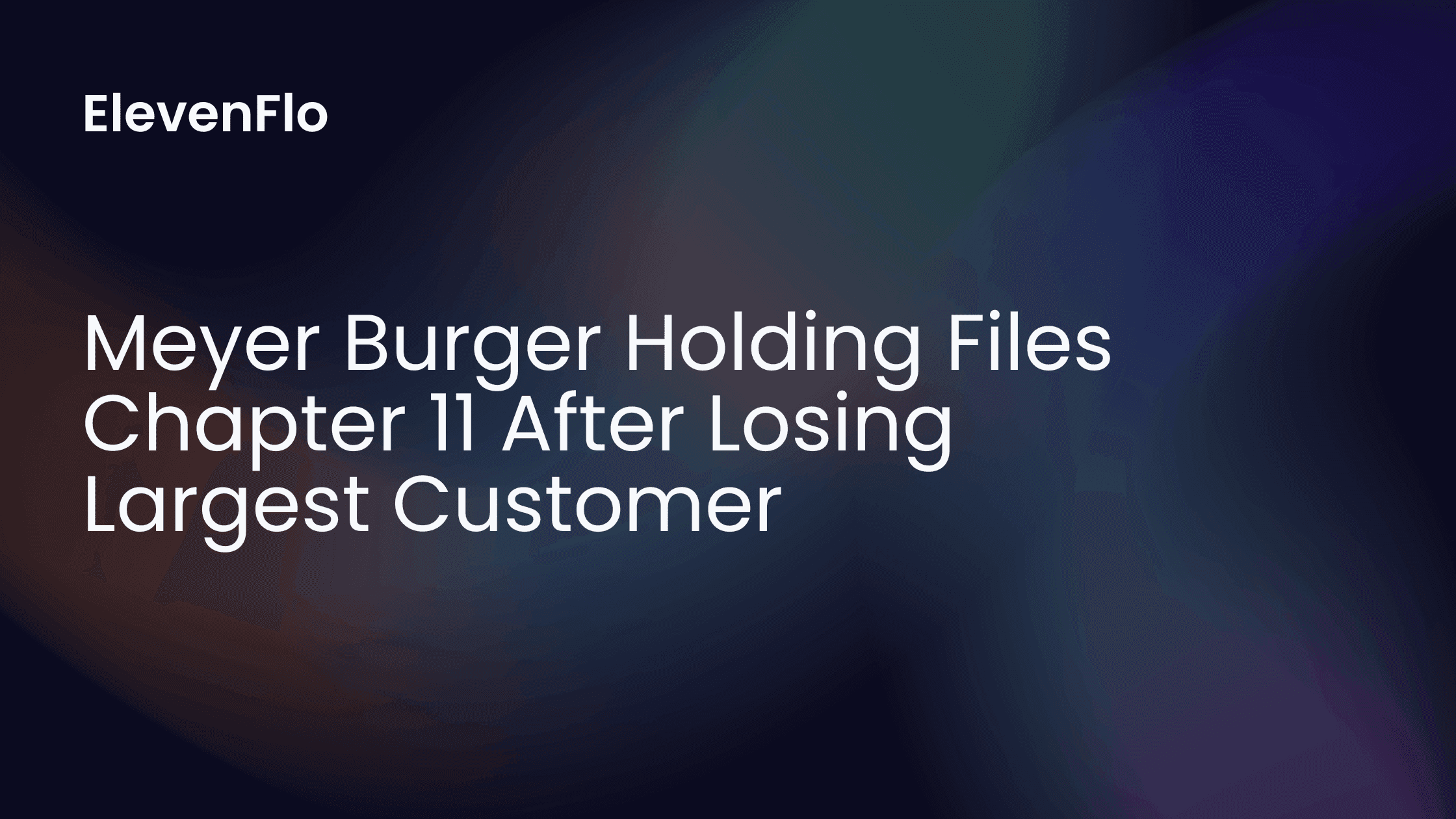 ElevenFlo blog post graphic for "Meyer Burger Solar Manufacturing Collapse"