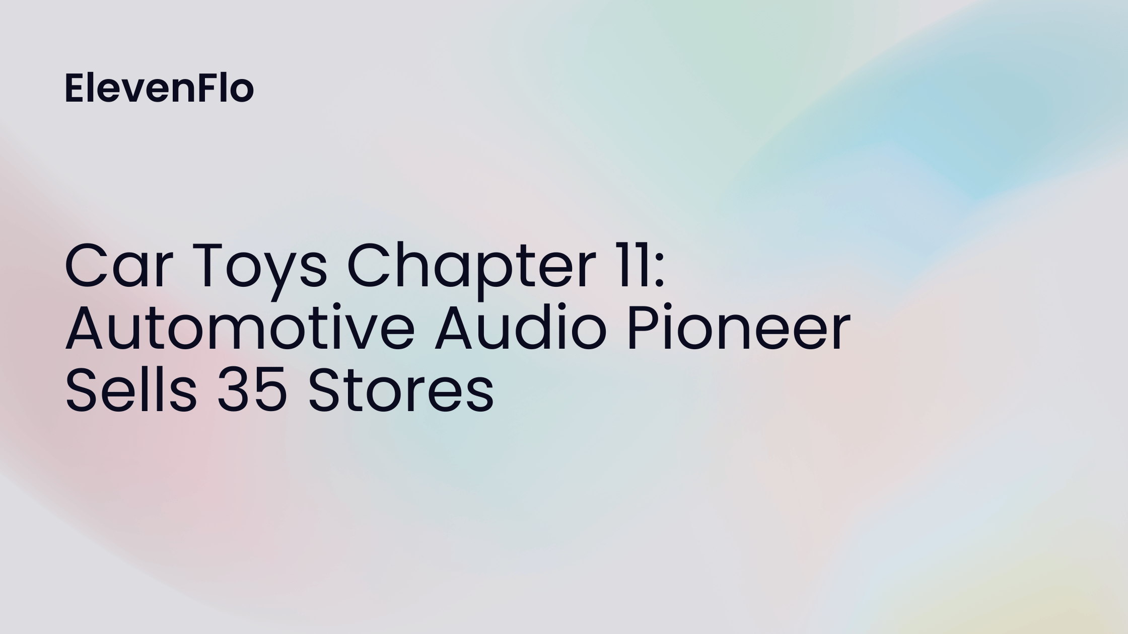 Hero image for Car Toys Bankruptcy: 35 Store Sale in Chapter 11