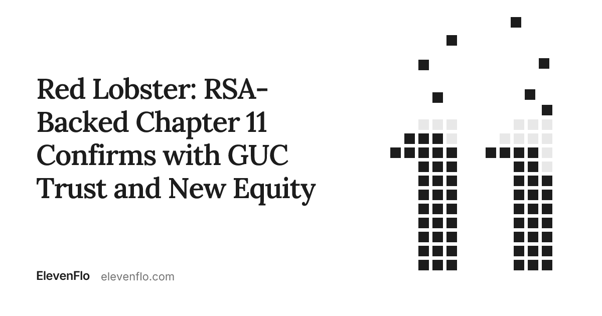 Red Lobster: RSA Chapter 11 Plan Confirmed Overview