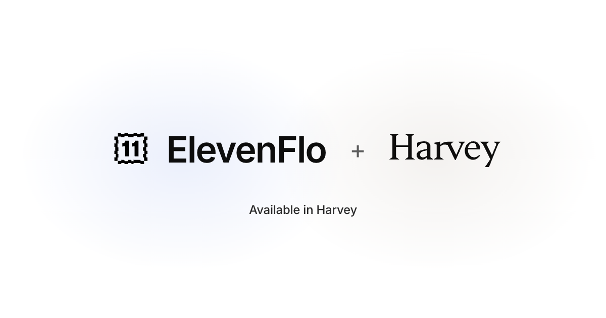 ElevenFlo + Harvey: available in Harvey